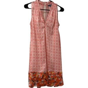 Peter Som Women's Floral Pink Sleeveless Dress Summer dress size small